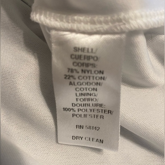 Blue and white lace fully lined Maggy London dress with cap sleeves size 16 - Picture 4 of 11